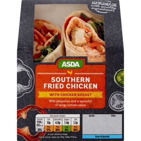 Asda Southern Fried Chicken Wrap Compare Prices Where To Buy