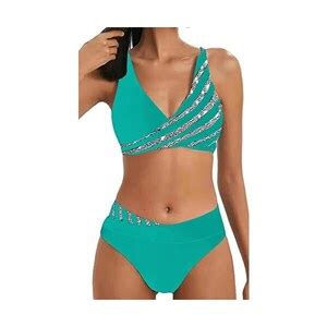 Chechury Costumi Da Bagno Taglia Forte Bikini Due Pezzi Costumi Mare