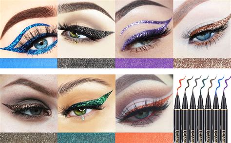 Amazon UCANBE 7 Colors Shimmer Liquid Eyeliner Makeup Set