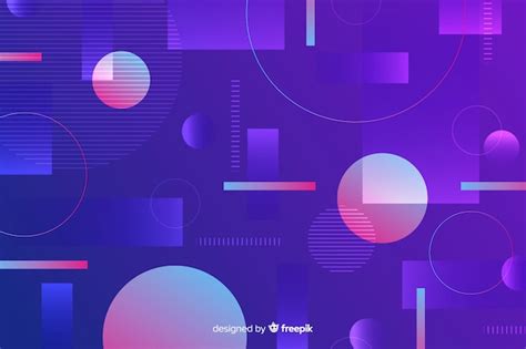 Free Vector | Gradient shapes geometric design