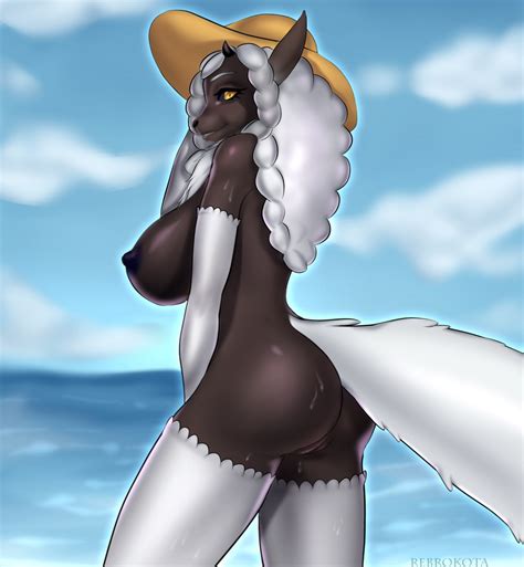 On Beach By Rebrokota Hentai Foundry