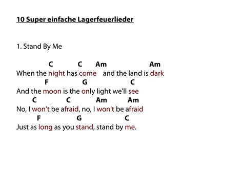 Andit Super Einfache Lagerfeuerlieder Pdf Docdroid