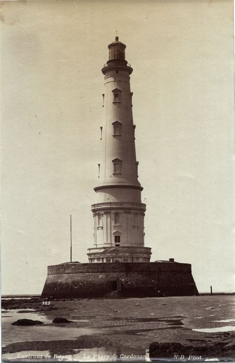 France Royan Vue Du Phare De Cordouan Vintage Print Circa 1900 By