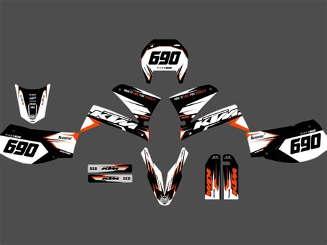 Kit Déco Ktm 640 Lc4 Light Blue Orange Kitdeco Motofr