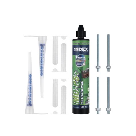 Kit Anclaje Quimico Poliester Plus Sin Estireno Index Ml Mops Ep