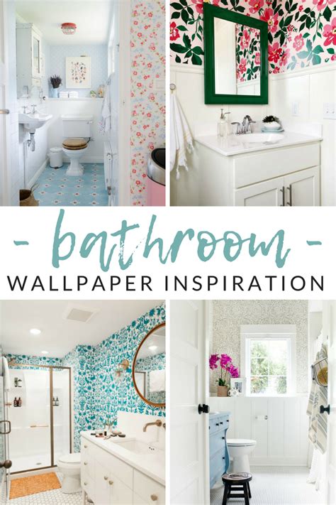 WOW-Worthy Bathroom Wallpaper Ideas - The Crazy Craft Lady