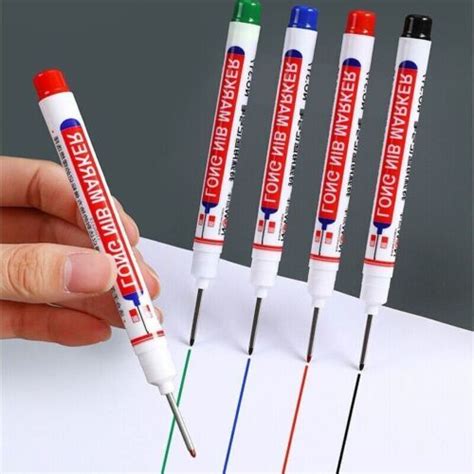 Long Nib Marker Pen Multi-purpose Deep Hole Carpenter Lead Markers ...