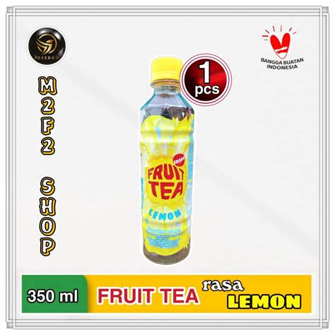 Jual Fruit Tea Lemon Botol Pet 350 Ml Kemasan Satuan Shopee Indonesia