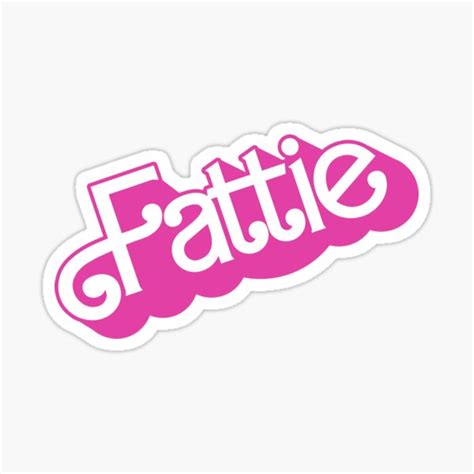Hot Pink Fattie Girl S Nostalgic Plus Size Positivity Sticker For Sale By Hellomaranda