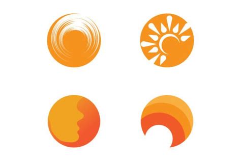 Sun Logo Vector Design Graphic By Redgraphic · Creative Fabrica