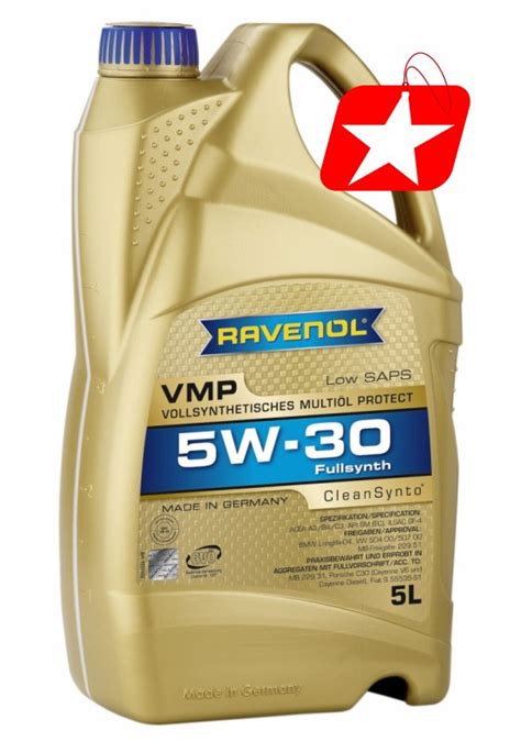 RAVENOL VMP 5W30 BMW LL04 VW 504/507 MB 229.51 5L - 6591432365 ...