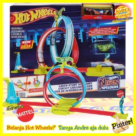 Promo Hotwheels Track Neon Speeders Laser Stunt Slamway Ori Hot Wheels Track Kota Tangerang