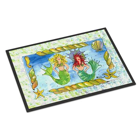 Carolines Treasures 8083 JMAT Mermaid Door Mat Indoor Rug Or Outdoor