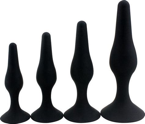 EZlove Set entraînement anal 4 pièces Design allongé Classique pour