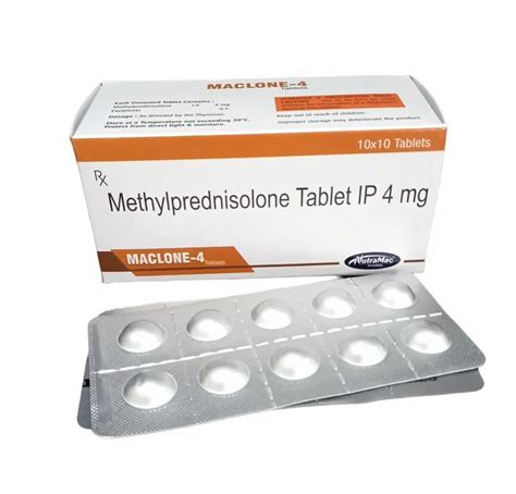 Methylprednisolone Tablets Ip 4 Mg At Rs 570box Methylprednisolone