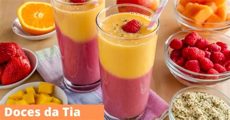 Receita De Suco De Morango Laranja Delicioso Para Refrescar