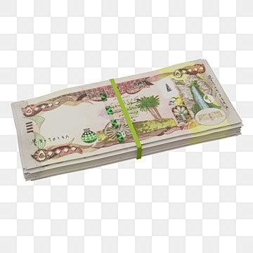 Dinar White Transparent Iraqi Dinar Stack Half Half Iraqi Dinar