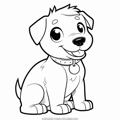 Desenho De Cachorro Engraçado Para Colorir Desenho Para Colorir