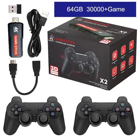 Consola De Videojuegos Retro X2 Stick Emuelec4 3 Sistema 64GB 2 4G HD