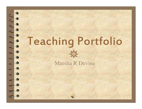 10 Teaching Portfolio Cover Page Template - Perfect Template Ideas