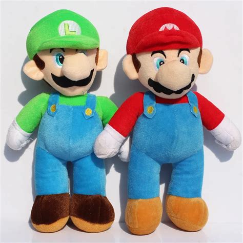 Large Size 17inch 43cm New Super Mario Bros MARIO & LUIGI Plush Doll Stuffed Toy Free Shipping ...