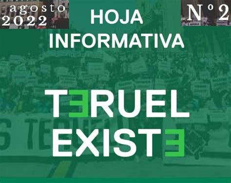 Hoja Informativa De Teruel Existe Agosto Teruel Existe Web