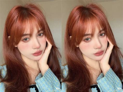 kiểu nhuộm tóc màu cam đào đẹp hot nhất Tự Tin Phái Đẹp Kiến thức dành cho phụ nữ