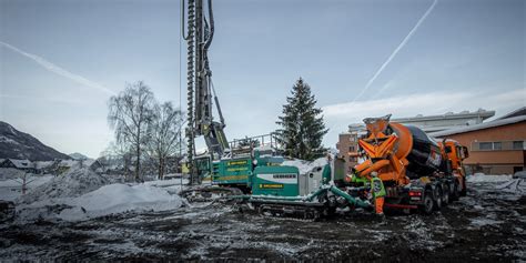 Continuous Flight Auger Drilling Liebherr Deep Foundation