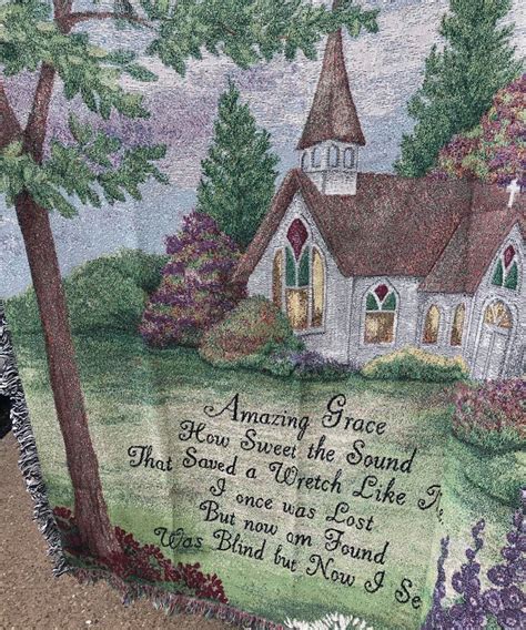 Amazing Grace Tapestry Throw Blanket Sympathy Delivery Adrian Durban Florist Oh