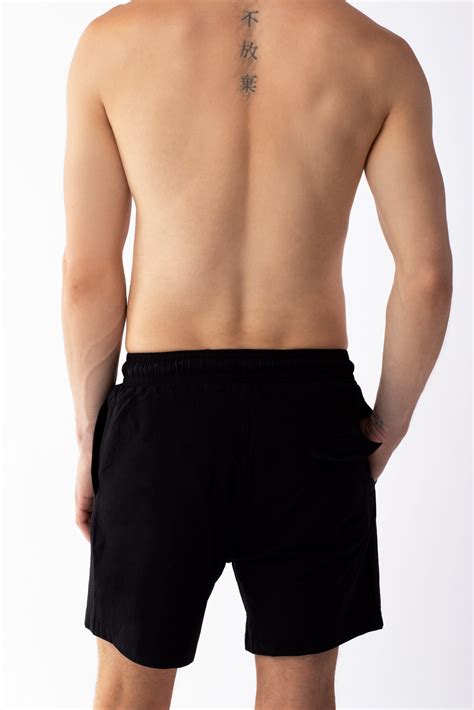 SWIM SHORTS BLACK long - StevenDockman