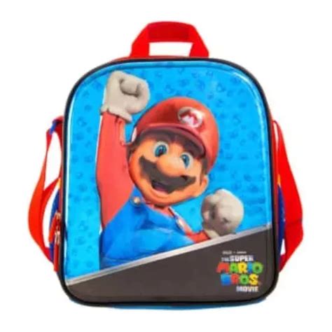 Lonchera Escolar Mario Bros 3d Movie Color Azul MercadoLibre