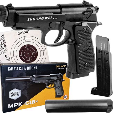 Pistolet Metalowy Na Kulki Imitacja Broni MPK C18 137167658 ERLI Pl