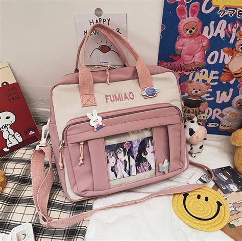 Harajuku Ita Bag Kawaii School Backpack Japanese Messenger Etsy