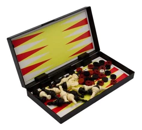 Juego Magn Tico De Viaje En Ajedrez Damas Backgammon Mercadolibre