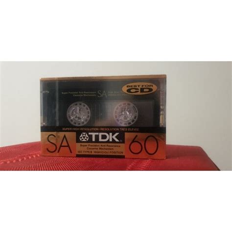 Fita K7 Cassete TDK SA 60 1989 Lacrada Virgem Shopee Brasil