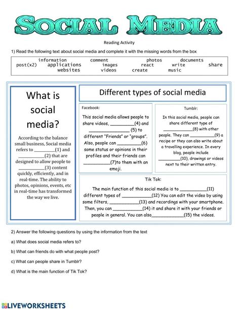 Social Media Situations Years 5 6 Cgp Plus Worksheets Library