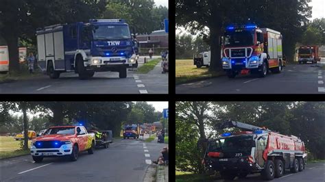 Tag Der Feuerwehr In Brinkum Stuhr Abfahrten Von Feuerwehr DRK THW