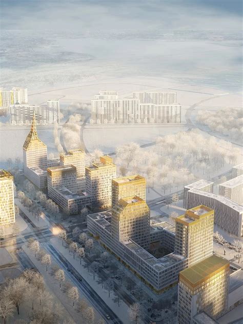 Gallery Of Orange Architects Kcap Create A Golden City Block For St