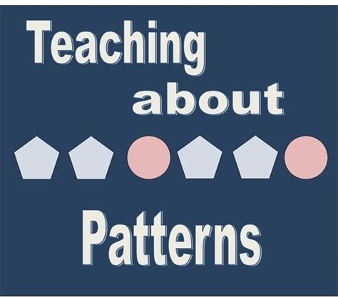 Math Pattern Lessons Teaching About Patterns