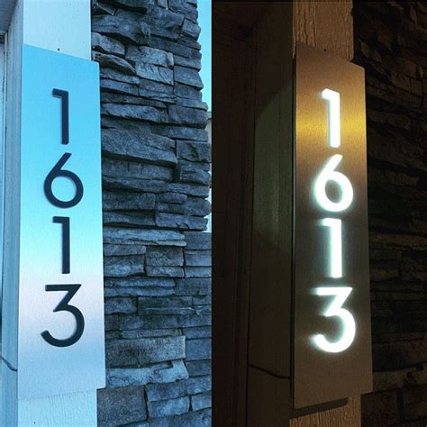 Custom LED House Numbers Sign 3D Horizontal 5 - Etsy | Led house ...