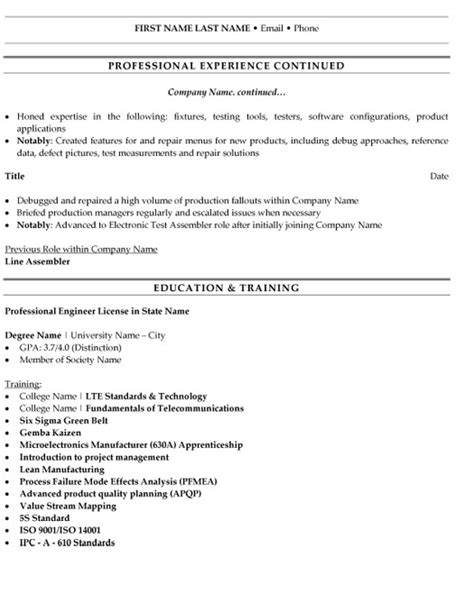 Industrial Engineer Resume Sample & Template