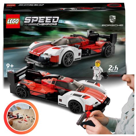 LEGO PORSCHE SPEED CHAMPIONS SAMOCHÓD AUTO ZESTAW KLOCKÓW FIGURKA ...