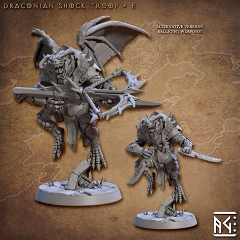 3D Printable Draconian Shock Troop E Draconian Scourge By Artisan Guild