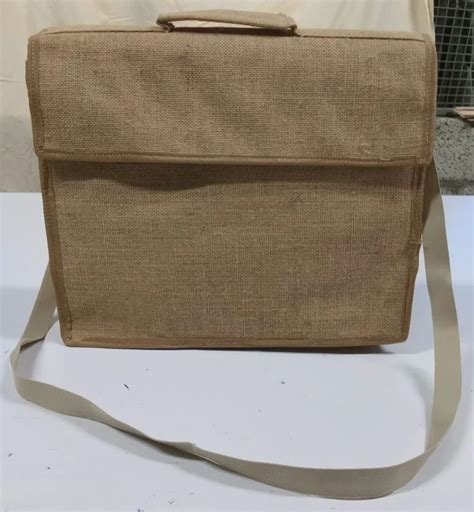 Plain Brown Jute Office Bag Size Dimension 10 X 12 Inch L X H At Rs