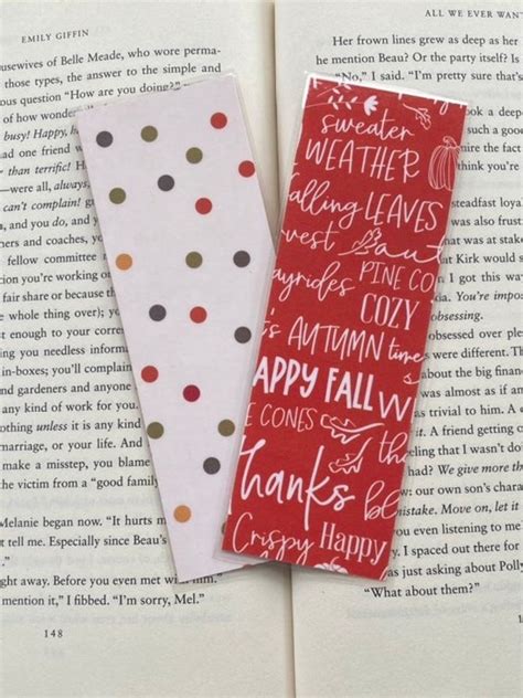 Fall Foliage Bookmarks Leaf Bookmarks Fall Leaves Etsy