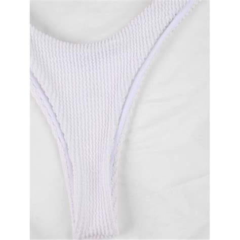 Lady S Textured Bikini Set Underwire Swimsuit High Cut Bathing Suit Pads Swimwear Beach Biquinis