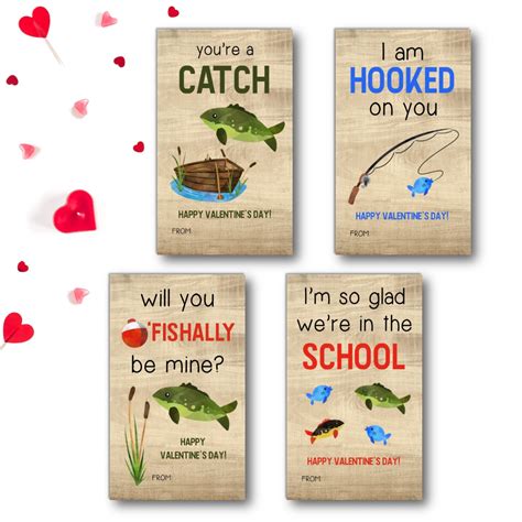 Fishing Valentine S Day Cards Rose Paper Press Fish Valentine