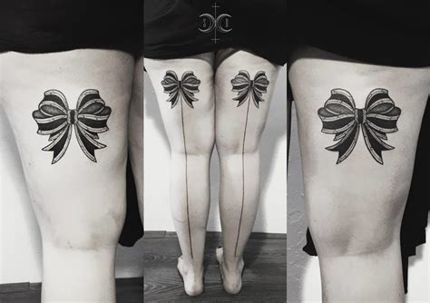 Black Bow Tattoo