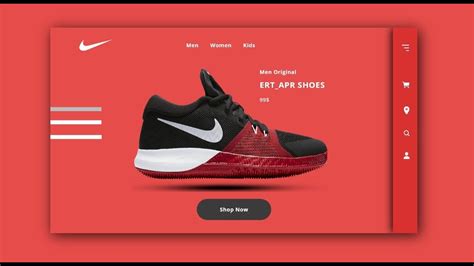 Landing Page Nike Shoes Web Ui Design In Adobe Xd Web Design