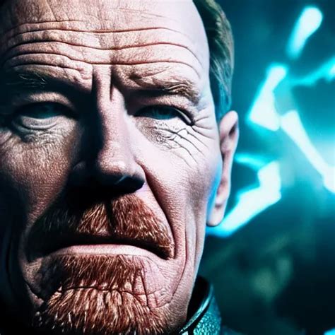 Bryan Cranston Wearing Thanos Armour Cinematic Stable Diffusion